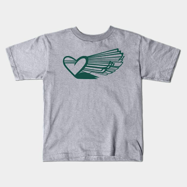 HeartWing Kids T-Shirt by DecaDust